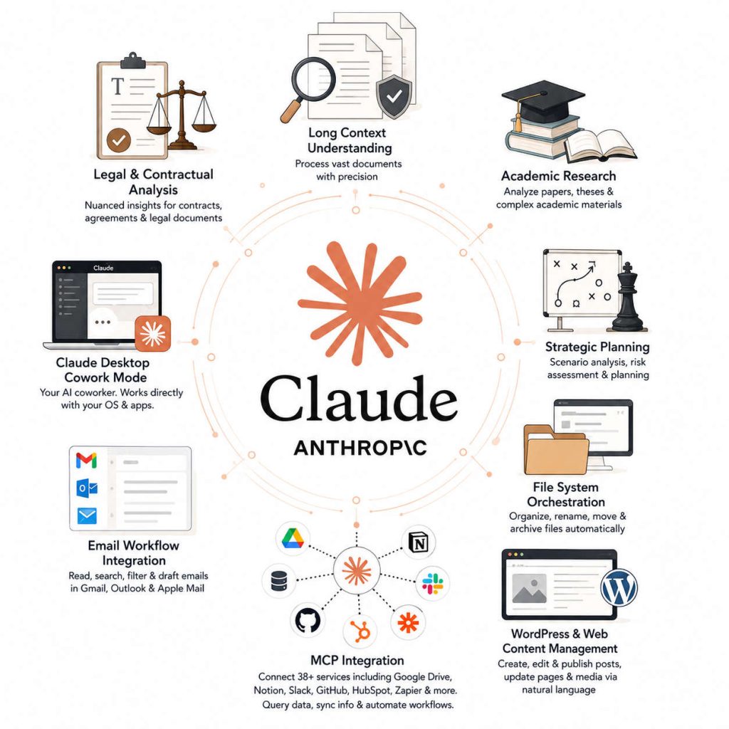 Claude by Anthropic, an AI assistant strong at long documents