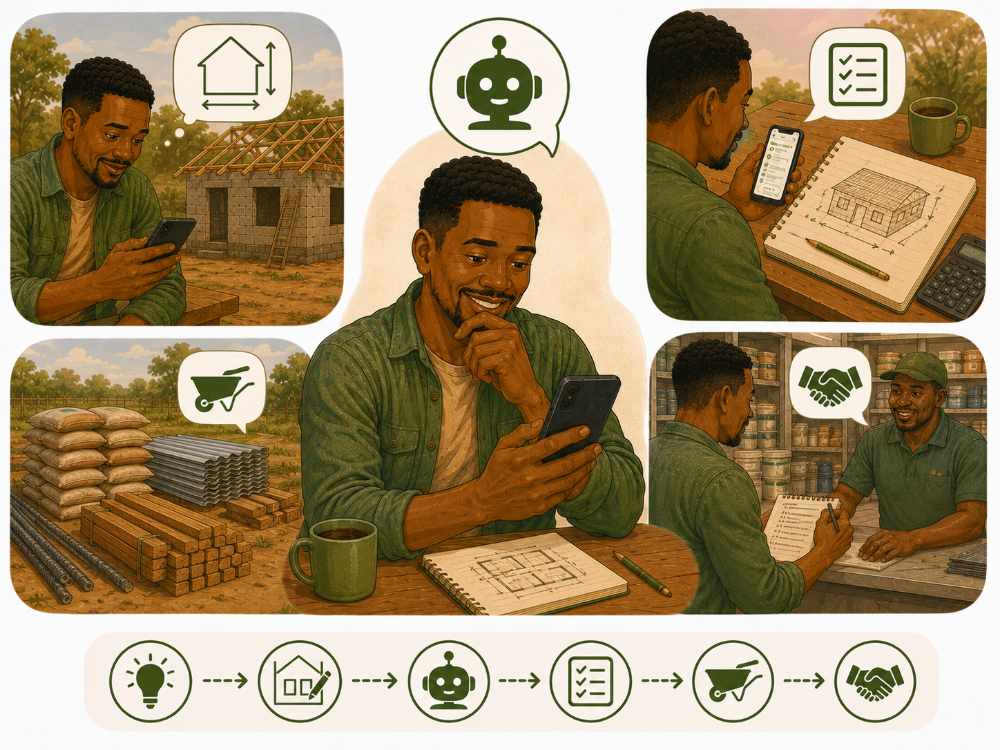 Working out house and barn building material costs with AI